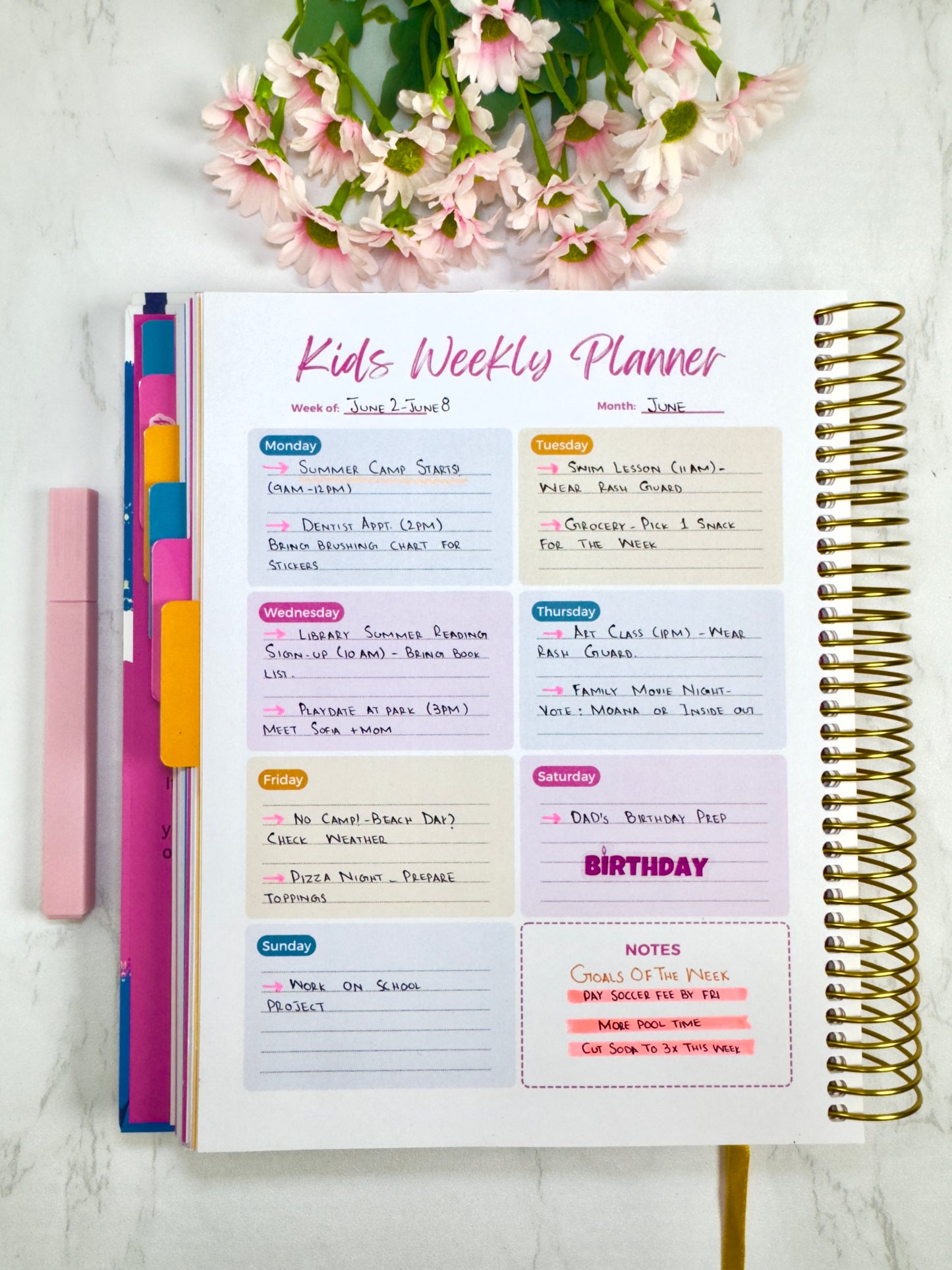 Busy Moms Plan Planner