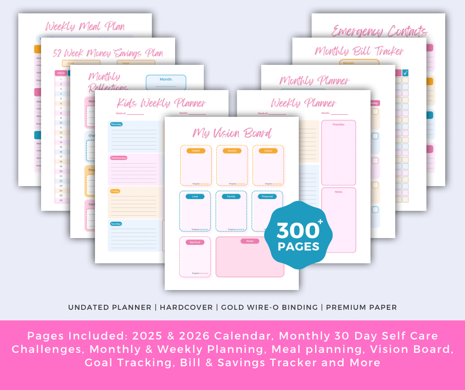 Busy Moms Plan Planner