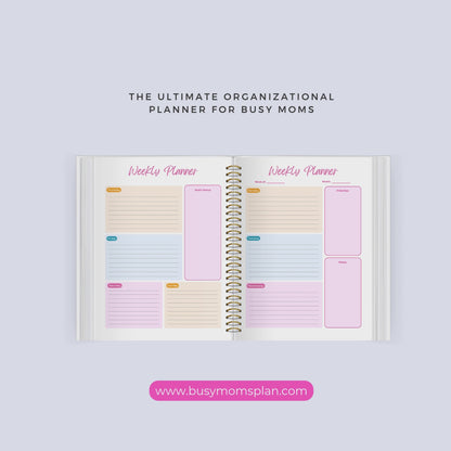 The Busy Moms Plan Planner